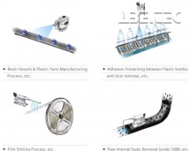 ESD / antistatická programovatelná ionizační tryska SPN-11 - příklad aplikace