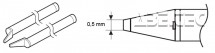 Pájecí hrot A1577 (CHIP 0,5L) pro termokleště FX-8804