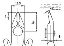 Štípací kleště ITR 58 R D, ESD