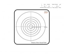 Obrazec pro kontrolu velikosti zorného pole