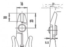 Štípací kleště TTR 5500 D, ESD
