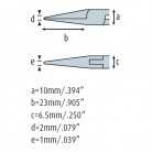Úchopové kleště špičaté 4211HS22 hladké