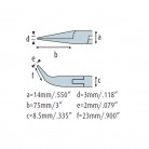 Úchopové kleště špičaté 4913HS02 velmi dlouhé a silné čelisti, bez pružiny, hladké