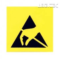 ABE.TEC výroba - Lepicí štítky - základní ESD symbol, 20x20mm, 35ks/list