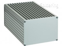 Gie-Tec - Přístrojová krabička, europouzdro se žebrováním EKG3, hliníková, 168 x 110 x 104 mm