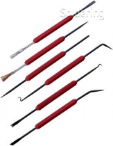 OEM CO - Sada nástrojů na pájení a čištění DPS, 6ks