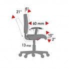 Mechanismus TS (tension soft) - synchronizovaný sklon sedadla/opěradla, posuvné sedadlo