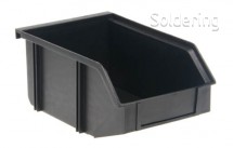 OEM PR - ESD přihrádka na komponenty StaticTec, velikost 3, 197x130x89mm, černá
