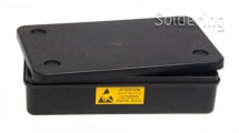 OEM PR - ESD krabička StaticTec, s víkem, 202x123x50mm, černá