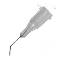 OEM PR - Dávkovací jehla DispensTec, kovová zahnutá 45°, 27G, 0,21mm, 12,7mm, transparentní, 50ks/bal