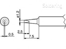 Hakko - Pájecí hrot T1-12D