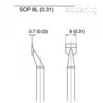Hakko - Odpájecí hroty T16-1006, SOP 8L