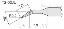Hakko - Pájecí hrot T2-02JL